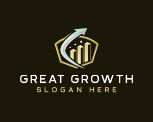 Arrow Growth Chart logo design