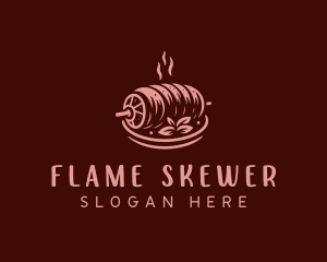 Skewer - Roast Pork BBQ logo design