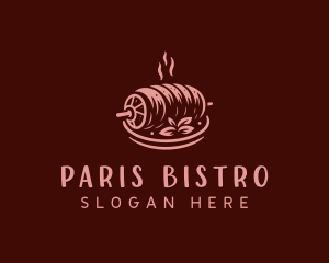 Roast Pork BBQ logo design