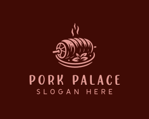 Roast Pork BBQ logo design