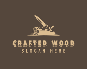 Lumberjack Axe Carpenter logo design