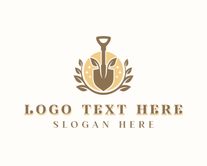 Yard - Landscaper Shovel Garden logo design