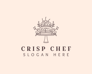 Elegant Cake Baking logo design