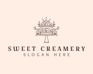 Elegant Cake Baking logo design