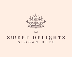 Elegant Cake Baking logo design