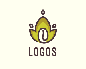 Organic Coffee Bean Logo