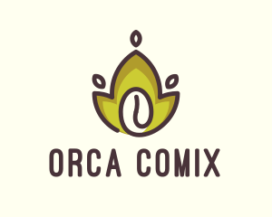 Organic Coffee Bean Logo