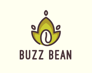 Caffeine - Organic Coffee Bean logo design