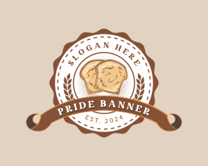 Wheat Bread Pastry logo design