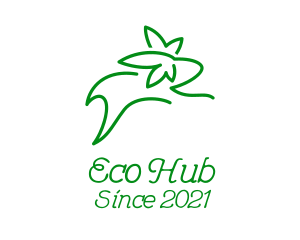 Eco Friendly Rabbit  logo design