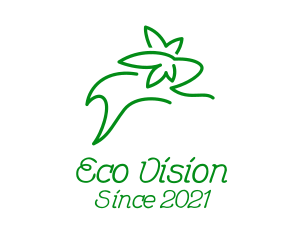 Eco Friendly Rabbit  logo design