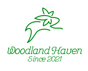 Woodland - Eco Friendly Rabbit logo design