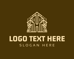 Lease - Construction Building Real Estate logo design