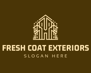 Exterior - Construction Building Real Estate logo design
