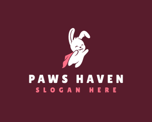 Superhero Pet Bunny logo design