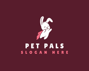 Superhero Pet Bunny logo design