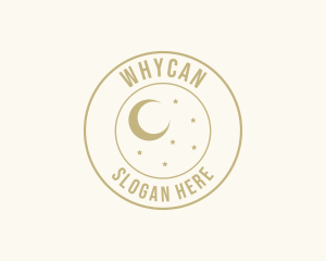 Mystic - Elegant Moon Stars logo design