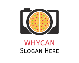 Italy - Camera Lens Pizza logo design