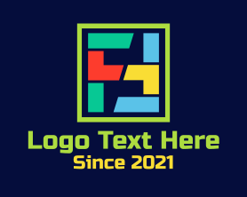 Joinery - Colorful Geometric Brick logo design
