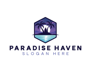 Night Surfing Travel  logo design