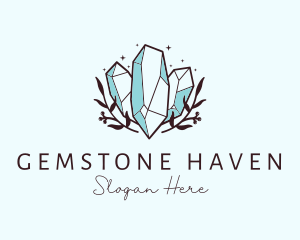 Luxe Precious Stone Gem logo design