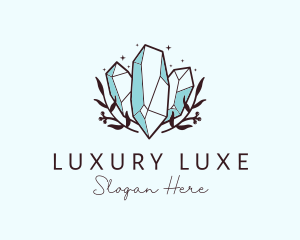 Luxe Precious Stone Gem logo design