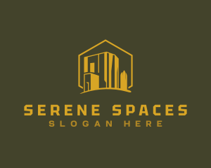 Florida Space Center Building logo design