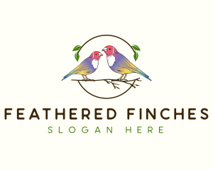 Gouldian Finch Bird logo design