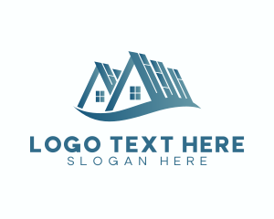 Village - House Roofing Realty logo design