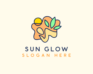 Tanning - Beach Body Massage logo design