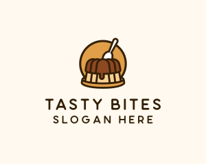 Delicatessen - Cute Pudding Dessert logo design