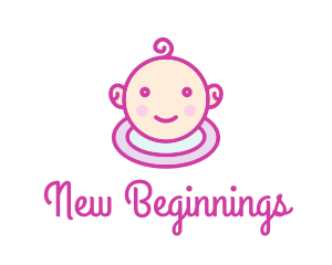 Birth - Cute Infant Care logo design
