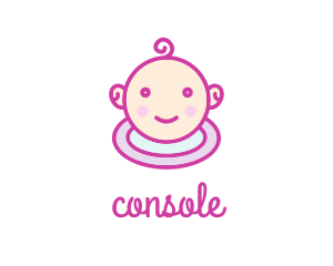 Motherhood - Cute Infant Care logo design