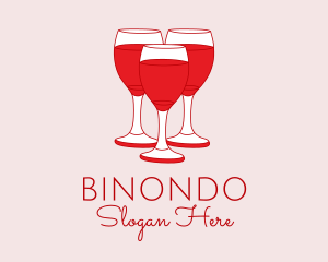 Red Wine Cocktail  Logo