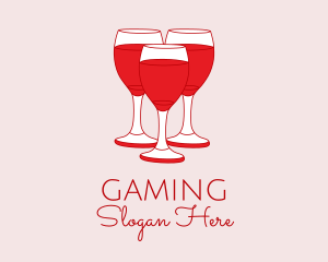 Red Wine - Red Wine Cocktail logo design