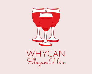 Cocktail-drink - Red Wine Cocktail logo design