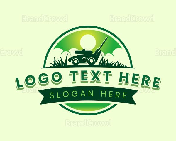 Lawn Mower Garden Logo