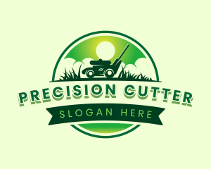  Lawn Mower Garden logo design