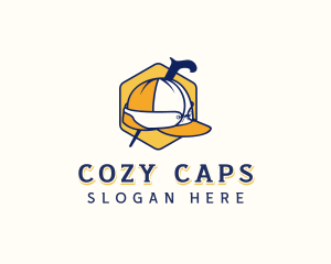 Fashion Cap Walking Stick logo design