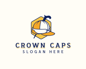 Fashion Cap Walking Stick logo design