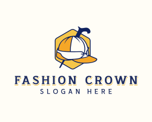 Fashion Cap Walking Stick logo design