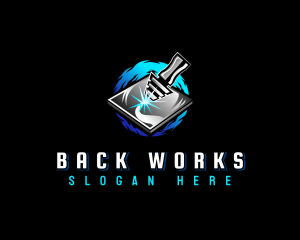 Laser Industrial Engraving logo design