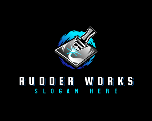 Laser Industrial Engraving logo design