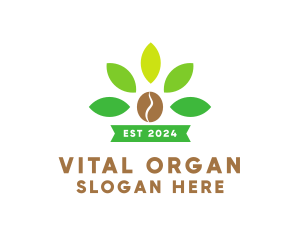 Organic Coffee Plant logo design