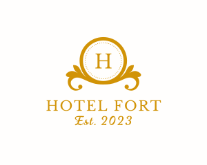 Hotel Ornate Frame logo design