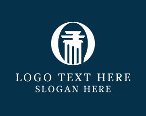 Legal Column Letter O Logo