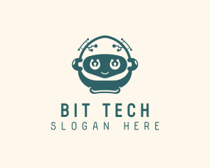 Robot Toddler Tech App logo design