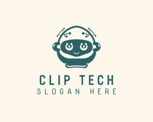 Robot Toddler Tech App logo design