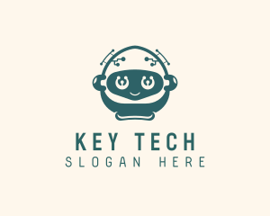 Robot Toddler Tech App logo design