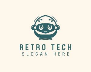 Robot Toddler Tech App logo design